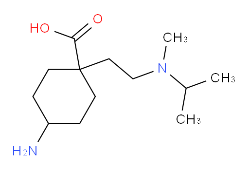 4-amino-1-{2-[methyl(propan-2-yl)amino]ethyl}cyclohexane-1-carboxylic acid