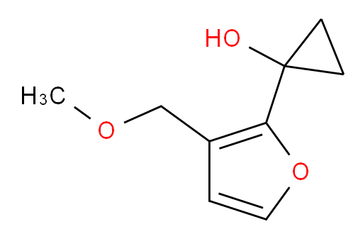 1-[3-(methoxymethyl)furan-2-yl]cyclopropan-1-ol