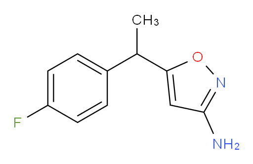 5-[1-(4-fluorophenyl)ethyl]-1,2-oxazol-3-amine