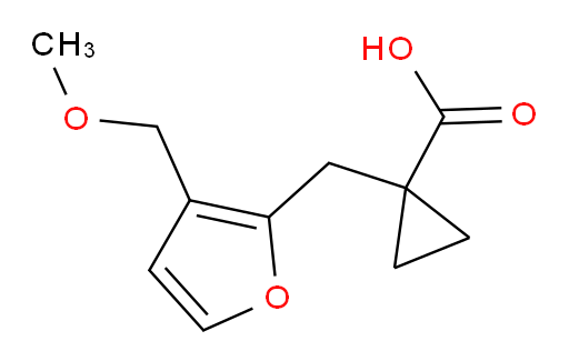 1-{[3-(methoxymethyl)furan-2-yl]methyl}cyclopropane-1-carboxylic acid