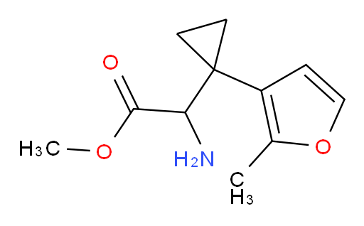 methyl 2-amino-2-[1-(2-methylfuran-3-yl)cyclopropyl]acetate