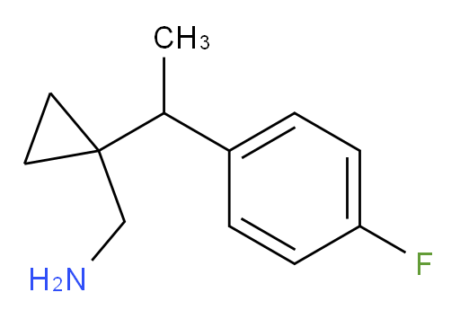 {1-[1-(4-fluorophenyl)ethyl]cyclopropyl}methanamine