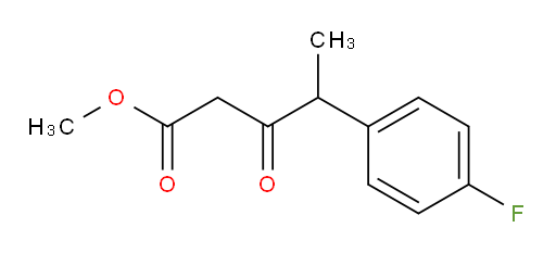 methyl 4-(4-fluorophenyl)-3-oxopentanoate