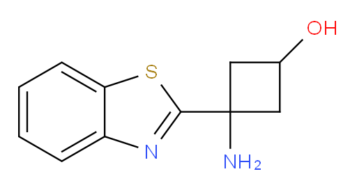 3-amino-3-(1,3-benzothiazol-2-yl)cyclobutan-1-ol