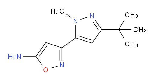 3-(3-tert-butyl-1-methyl-1H-pyrazol-5-yl)-1,2-oxazol-5-amine
