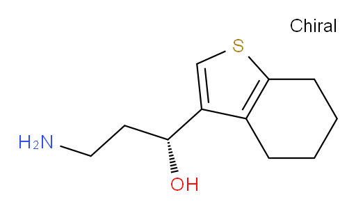 (1R)-3-amino-1-(4,5,6,7-tetrahydro-1-benzothiophen-3-yl)propan-1-ol