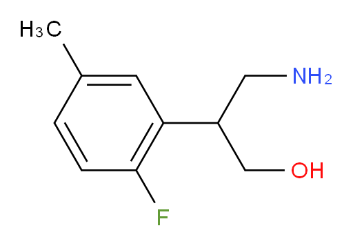 3-amino-2-(2-fluoro-5-methylphenyl)propan-1-ol