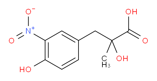 2-hydroxy-3-(4-hydroxy-3-nitrophenyl)-2-methylpropanoic acid