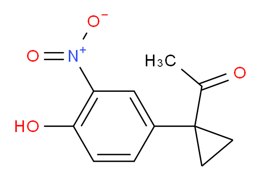 1-[1-(4-hydroxy-3-nitrophenyl)cyclopropyl]ethan-1-one