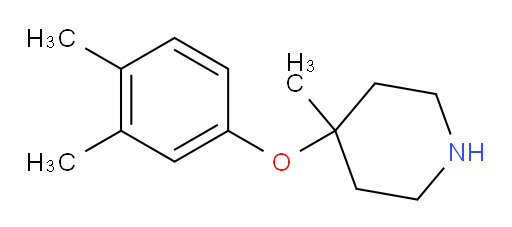 4-(3,4-dimethylphenoxy)-4-methylpiperidine