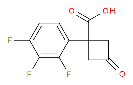 3-oxo-1-(2,3,4-trifluorophenyl)cyclobutane-1-carboxylic acid