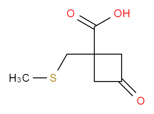 1-[(methylsulfanyl)methyl]-3-oxocyclobutane-1-carboxylic acid