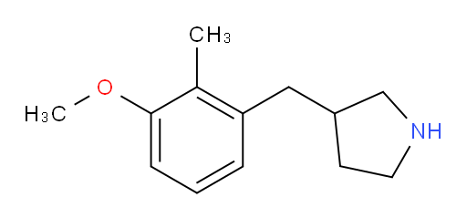 3-[(3-methoxy-2-methylphenyl)methyl]pyrrolidine