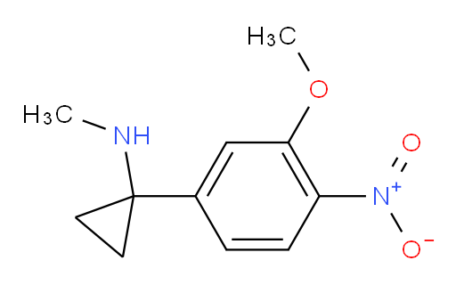 1-(3-methoxy-4-nitrophenyl)-N-methylcyclopropan-1-amine
