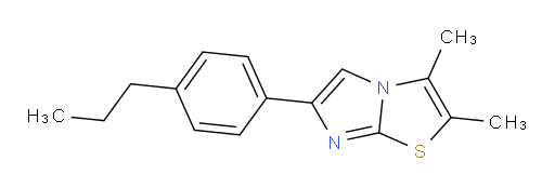 2,3-dimethyl-6-(4-propylphenyl)imidazo[2,1-b][1,3]thiazole