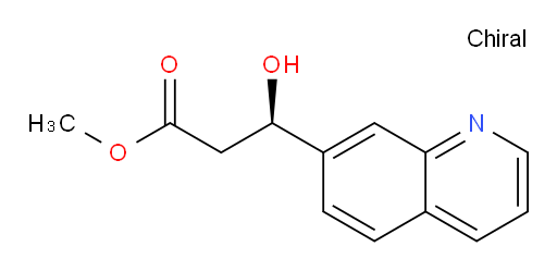 methyl (3R)-3-hydroxy-3-(quinolin-7-yl)propanoate