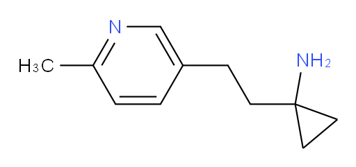 1-[2-(6-methylpyridin-3-yl)ethyl]cyclopropan-1-amine