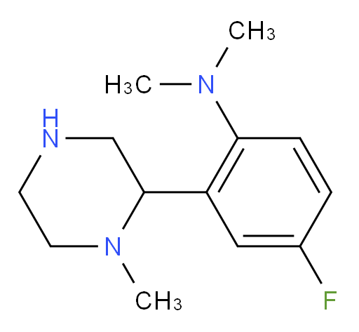 4-fluoro-N,N-dimethyl-2-(1-methylpiperazin-2-yl)aniline