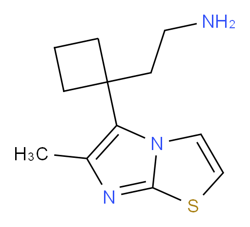 2-(1-{6-methylimidazo[2,1-b][1,3]thiazol-5-yl}cyclobutyl)ethan-1-amine