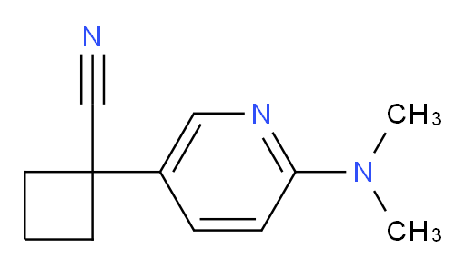 1-[6-(dimethylamino)pyridin-3-yl]cyclobutane-1-carbonitrile