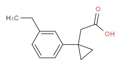 2-[1-(3-ethylphenyl)cyclopropyl]acetic acid