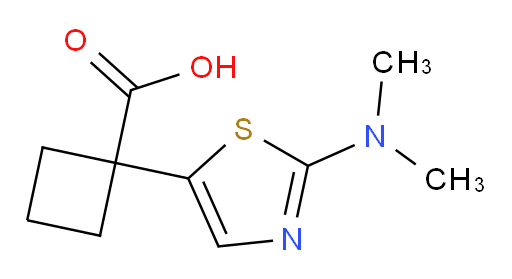1-[2-(dimethylamino)-1,3-thiazol-5-yl]cyclobutane-1-carboxylic acid
