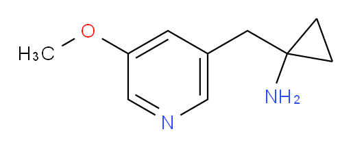 1-[(5-methoxypyridin-3-yl)methyl]cyclopropan-1-amine