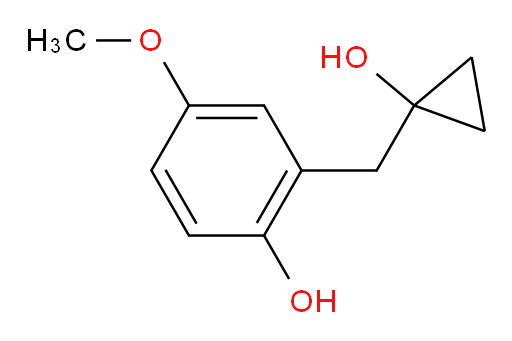 2-[(1-hydroxycyclopropyl)methyl]-4-methoxyphenol