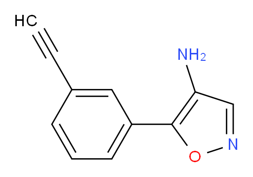 5-(3-ethynylphenyl)-1,2-oxazol-4-amine