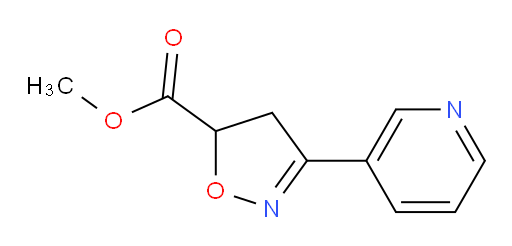 methyl 3-(pyridin-3-yl)-4,5-dihydro-1,2-oxazole-5-carboxylate