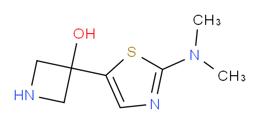 3-[2-(dimethylamino)-1,3-thiazol-5-yl]azetidin-3-ol