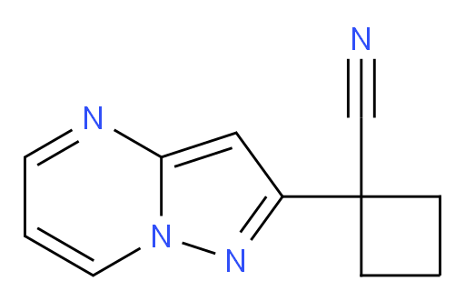 1-{pyrazolo[1,5-a]pyrimidin-2-yl}cyclobutane-1-carbonitrile