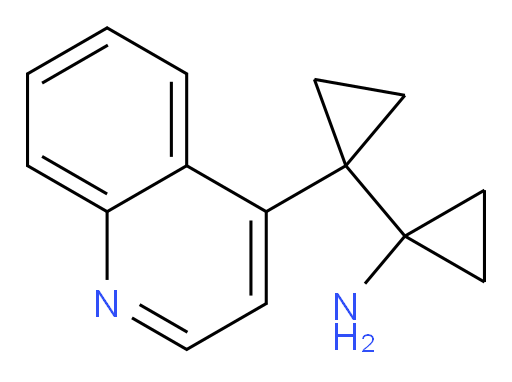 1-[1-(quinolin-4-yl)cyclopropyl]cyclopropan-1-amine