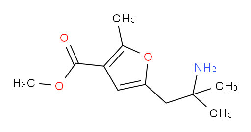 methyl 5-(2-amino-2-methylpropyl)-2-methylfuran-3-carboxylate