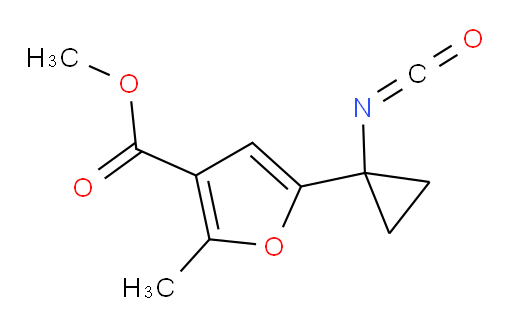 methyl 5-(1-isocyanatocyclopropyl)-2-methylfuran-3-carboxylate