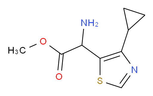 methyl 2-amino-2-(4-cyclopropyl-1,3-thiazol-5-yl)acetate