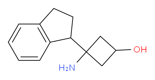 3-amino-3-(2,3-dihydro-1H-inden-1-yl)cyclobutan-1-ol