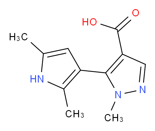 5-(2,5-dimethyl-1H-pyrrol-3-yl)-1-methyl-1H-pyrazole-4-carboxylic acid