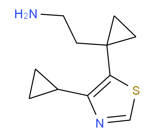 2-[1-(4-cyclopropyl-1,3-thiazol-5-yl)cyclopropyl]ethan-1-amine