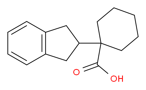 1-(2,3-dihydro-1H-inden-2-yl)cyclohexane-1-carboxylic acid