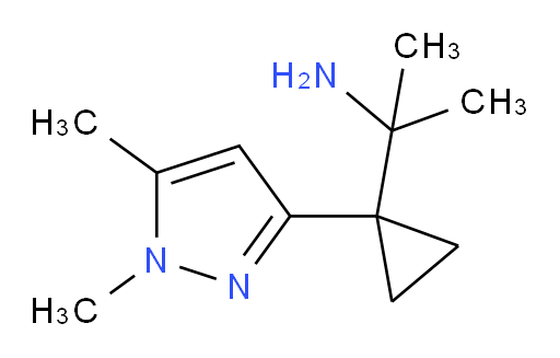 2-[1-(1,5-dimethyl-1H-pyrazol-3-yl)cyclopropyl]propan-2-amine
