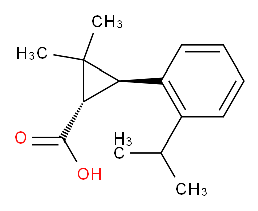 rac-(1R,3R)-2,2-dimethyl-3-[2-(propan-2-yl)phenyl]cyclopropane-1-carboxylic acid