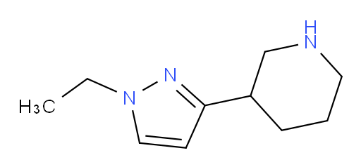 3-(1-ethyl-1H-pyrazol-3-yl)piperidine