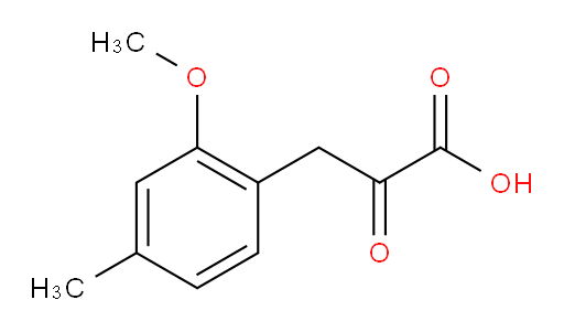 3-(2-methoxy-4-methylphenyl)-2-oxopropanoic acid