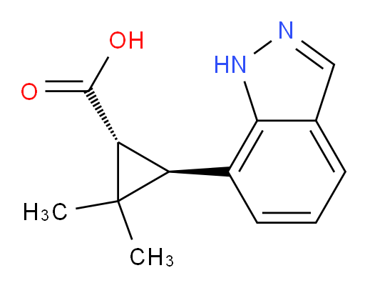 rac-(1R,3R)-3-(1H-indazol-7-yl)-2,2-dimethylcyclopropane-1-carboxylic acid