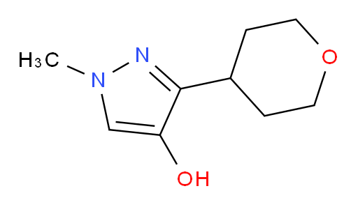1-methyl-3-(oxan-4-yl)-1H-pyrazol-4-ol