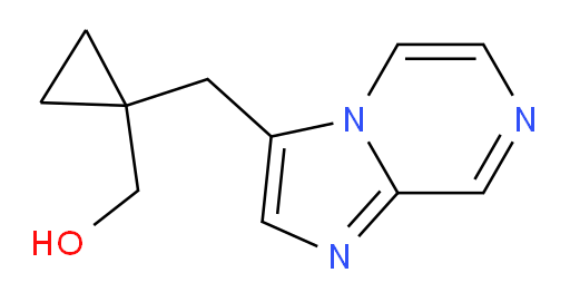 [1-({imidazo[1,2-a]pyrazin-3-yl}methyl)cyclopropyl]methanol