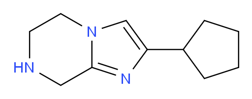 2-cyclopentyl-5H,6H,7H,8H-imidazo[1,2-a]pyrazine