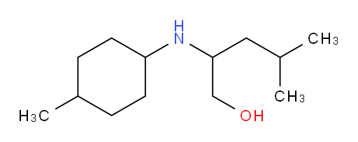 4-methyl-2-[(4-methylcyclohexyl)amino]pentan-1-ol