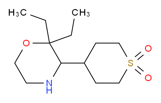 4-(2,2-diethylmorpholin-3-yl)-1lambda6-thiane-1,1-dione
